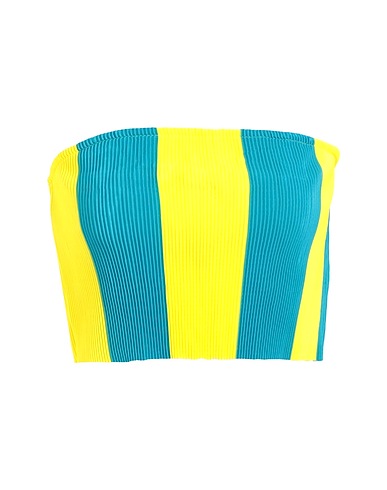 SOMETHINGNEW0803 Crop top SNINDARA SL TUBE TOP D2
 Yellow 100% Polyester