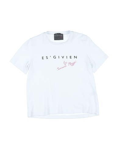 ES'GIVIEN T-shirt Bianco 95% Cotone, 5% Altre Fibre
