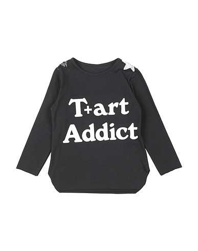 T+ART T-shirt Nero 90% Cotone, 10% Elastan