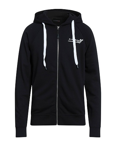 RICHMOND Hooded track jacket  Black 100% Cotton