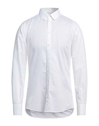 DOLCE&GABBANA Solid colour shirt White 100% Cotton