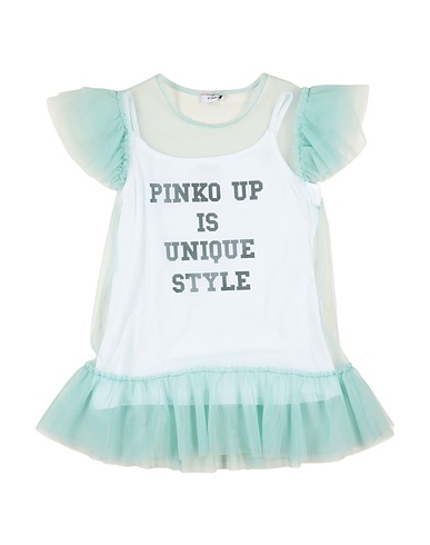 PINKO UP Top Turquoise 100% Polyamide, Cotton, Elastane