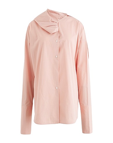 JIL SANDER Solid color shirts & blouses Pink 100% Cotton