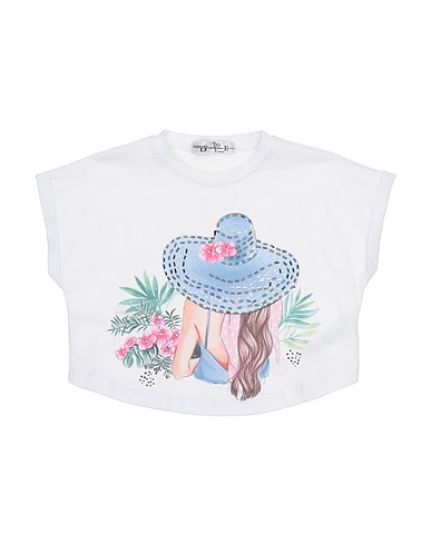 TO BE TOO T-shirt Bianco 94% Cotone, 6% Fibre elastiche
