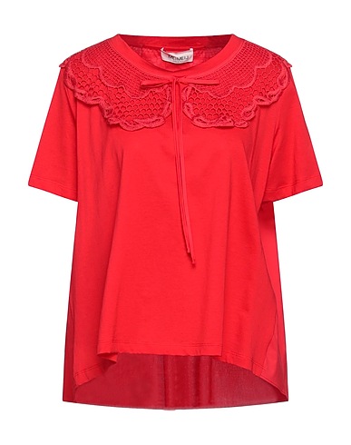 MEIMEIJ T-shirt Red 100% Cotton