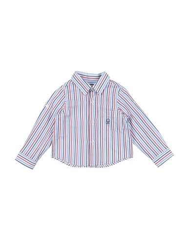 DR.KID Patterned shirt Sky blue 100% Cotton