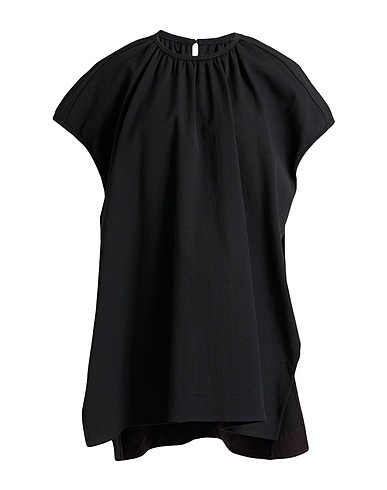 JIL SANDER Top Black 57% Viscose, 41% Cotton, 2% Rubber