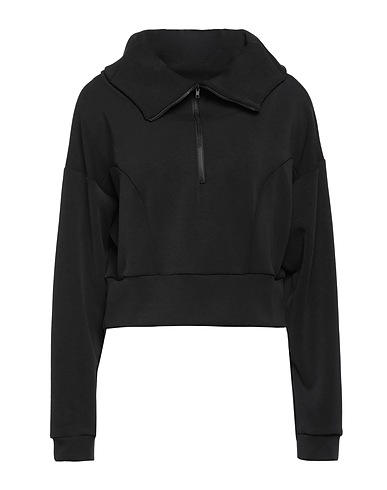 LANSTON Felpa Nero 52% Poliestere, 43% Modal, 5% Elastan