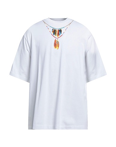 MARCELO BURLON T-shirt White 100% Cotton, Elastane, Polyester