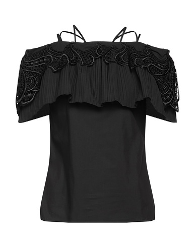 ALBERTA FERRETTI Top Nero 65% Cotone, 35% Poliestere