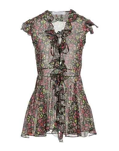 PHILOSOPHY di LORENZO SERAFINI Camicie e bluse a fiori Nero 100% Poliestere
