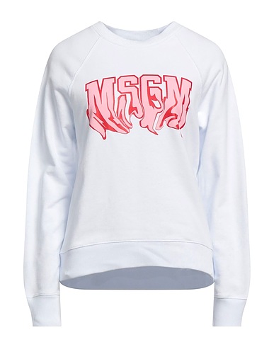 MSGM Sweatshirt White 100% Cotton