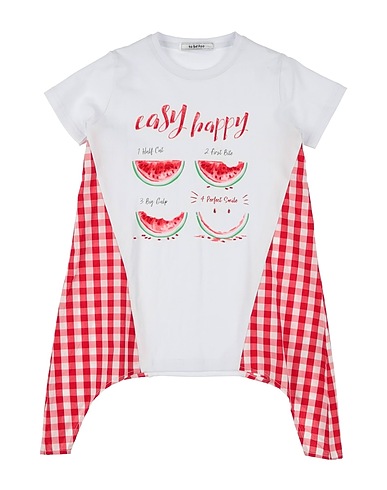 TO BE TOO T-shirt White 94% Cotton, 6% Elastane