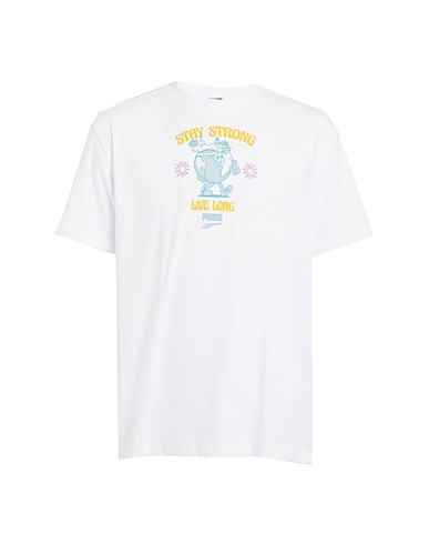 PUMA T-shirt Downtown Graphic Tee White 100% Cotton
