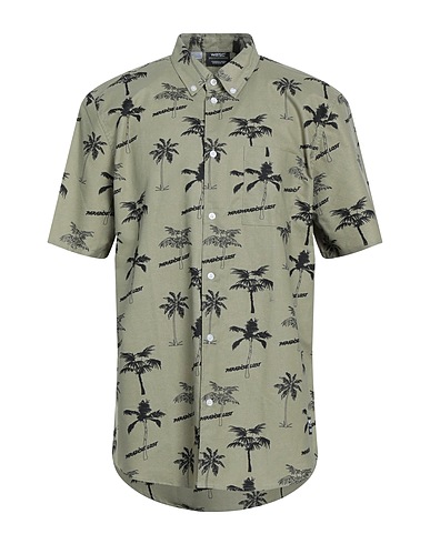WESC Camicia fantasia Verde militare 100% Cotone