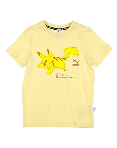 PUMA T-shirt PUMA x POKEMON Tee Kids SPT PE23 Yellow 100% Cotton, Polyester