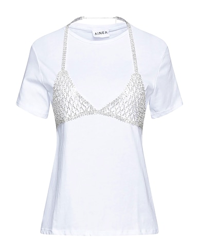 AINEA T-shirt Bianco 100% Cotone
