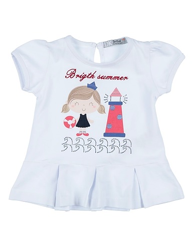 DR.KID T-shirt White 90% Cotton, 10% Elastane