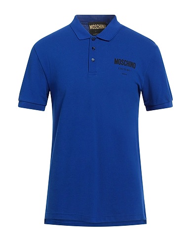 MOSCHINO Polo shirt Blue 100% Cotton
