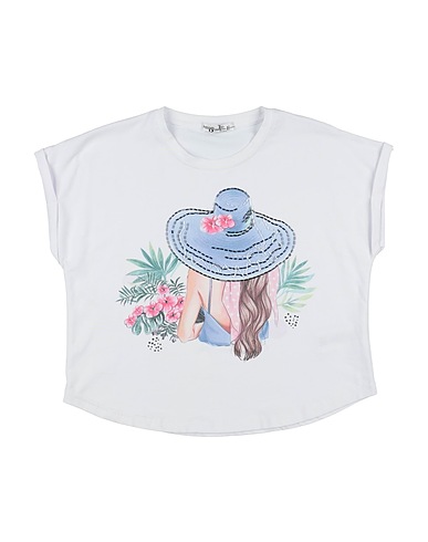TO BE TOO T-shirt White 94% Cotton, 6% Elastane
