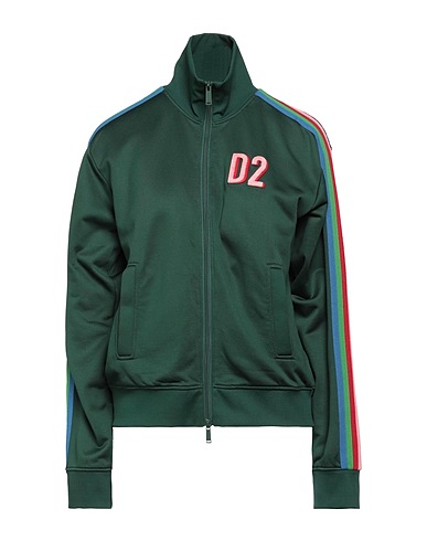 DSQUARED2 スウェット ダークグリーン ナイロン 55% / コットン 45%