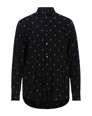 OAMC Patterned shirt Black 99% Viscose, 1% Polyester