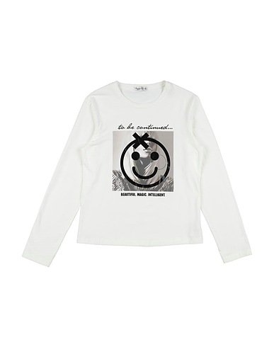 TO BE TOO T-shirt White 94% Cotton, 6% Elastane