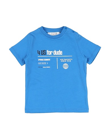 PACIOTTI 4US T-shirt Bright blue 100% Cotton