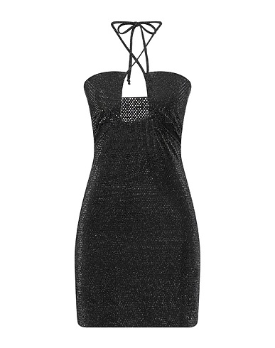 DODO BAR OR Kurzes Kleid Schwarz 86% Nylon, 9% Metallfaser, 5% Elastan