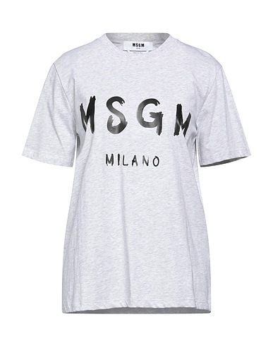 MSGM Oversize-T-Shirt Light grey 100% Cotton