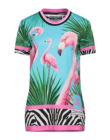 DOLCE&GABBANA T-shirt X KHALED KHALED Azure 100% Cotton
