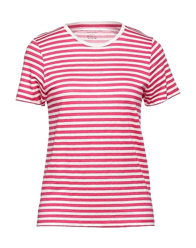MAJESTIC FILATURES T-shirt Fuchsia 94% Linen, 6% Elastane