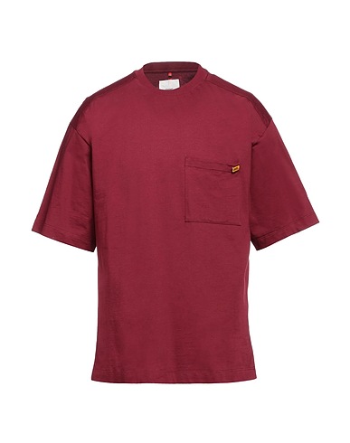 OAMC T-shirt Burgundy 100% Cotton, Elastane
