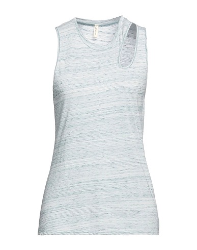 LANSTON Tank top Sky blue 50% Cotton, 50% Modal
