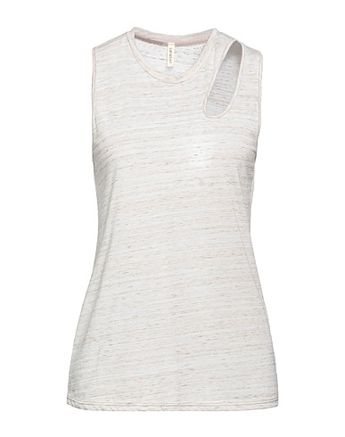 LANSTON Tank top Light grey 50% Cotton, 50% Modal