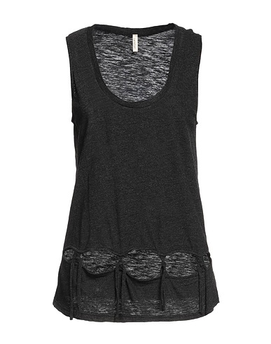 LANSTON Top Nero 50% Poliestere, 38% Cotone, 12% Elastan