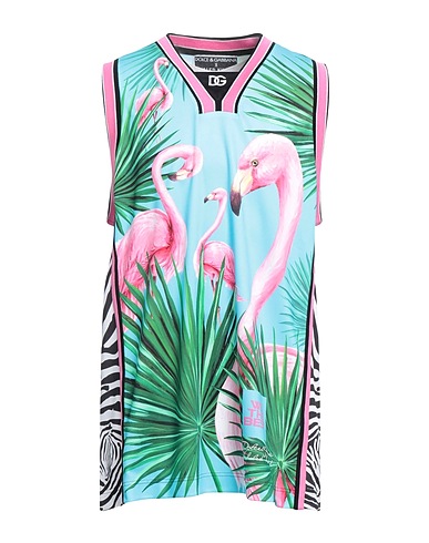 DOLCE&GABBANA Tank top Sky blue 100% Polyester