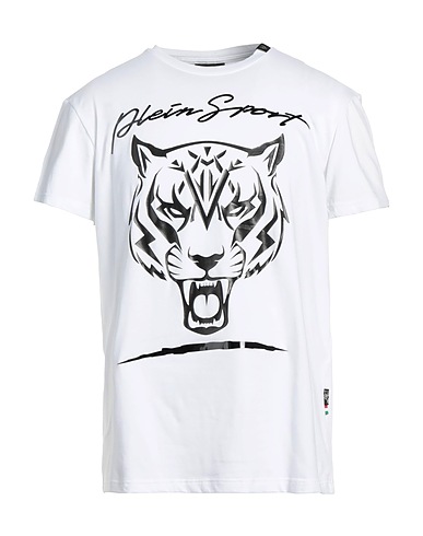 PLEIN SPORT T-shirt White 95% Cotton, 5% Elastane
