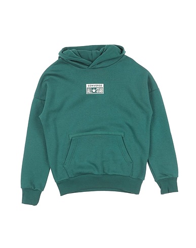 CONVERSE Sweatshirt FLEECE PO HOODIE
 Emerald green 60% Cotton, 40% Polyester
