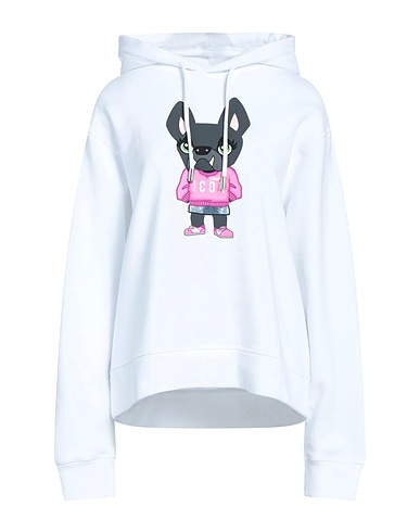 DSQUARED2 Felpa Bianco 100% Cotone