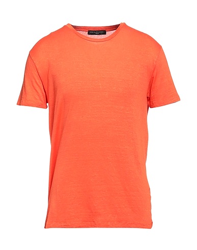 DANIELE FIESOLI T-Shirt Orange 96% Leinen, 4% Elastan