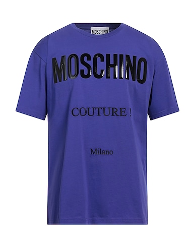 MOSCHINO T-shirt Dark purple 100% Cotton