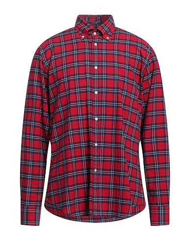 B.D.BAGGIES Checked shirt Red 100% Cotton