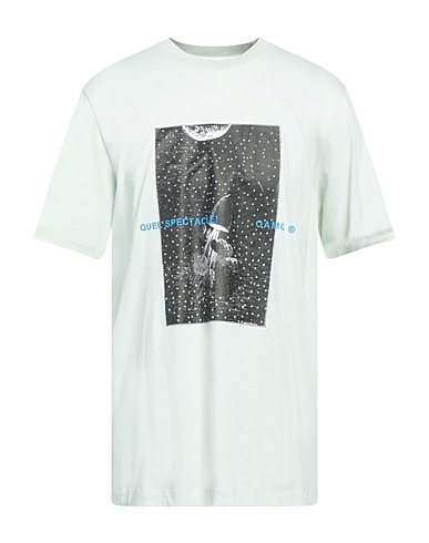 OAMC T-shirt Light green 100% Cotton, Elastane