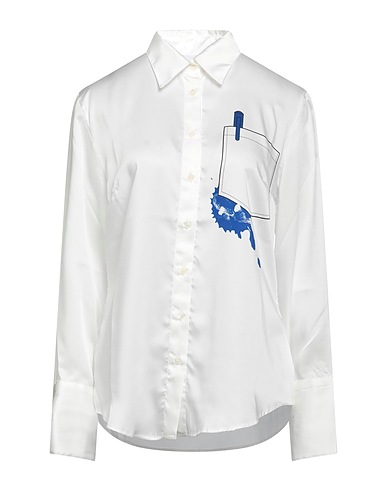 AZ FACTORY Shirts White 67% Recycled polyester, 33% Polyester