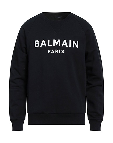 BALMAIN Sweatshirt Black 100% Cotton, Elastane