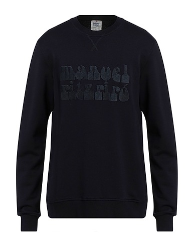 MANUEL RITZ Sweatshirt Midnight blue 100% Cotton