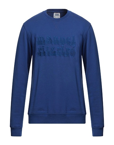 MANUEL RITZ Sweatshirt Blue 100% Cotton