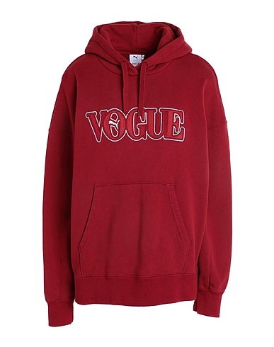 PUMA x VOGUE Hooded track jacket  PUMA X VOGUE Oversized Hoodie TR Burgundy 100% Cotton