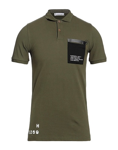 MANUEL RITZ Μπλουζάκι Polo Στρατιωτικό πράσινο 92% Βαμβάκι, 8% Ελαστάνη